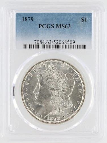 1879 Morgan Silver Dollar PCGS MS63 S$1 Philadelphia Minted No Reserve