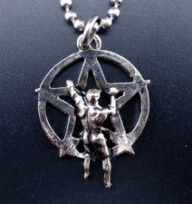 Rush Necklace Stainless Chain New Starman Pendant Pentacle (read description)