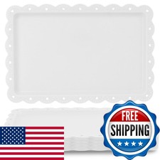 ZSDRTYU Food Tray, 12 Pack Serving Tray Serving Platter Cookies Dessert