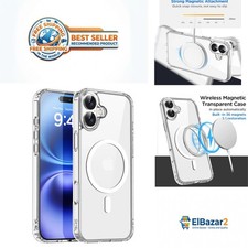 Magnetic Transparent Phone Case for iPhone 17 Air 16 15 14 13 12 11 Pro Max