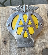 Classic Car AA Shield Badge Grill Bonnet Mini Jaguar Austin Morris MG Ford