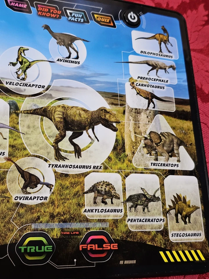 Tableta Smithsonian Kids Dino de Kidz Delight 2011 Dinosaur Facts Trivia K1148 Foto 2 de 4