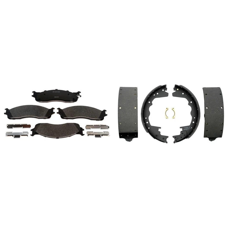 Kit de pastillas de freno y zapatas de freno delanteras traseras metálicas para camioneta Dodge Ram 3500 2003 Foto 4 de 4