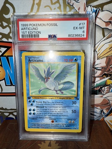 Articuno (1st Edition) graded PSA 6 for sale on eBay