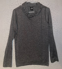 The North Face Pullover Hoodie Heather Gray Womens L Long Sleeve Lightweight