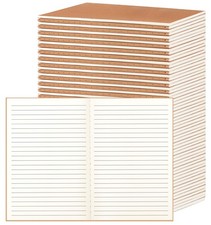 60 Pack A5 Ruled Lined Kraft Notebooks Bulk, Journaling Notebooks, A5 Lined C...