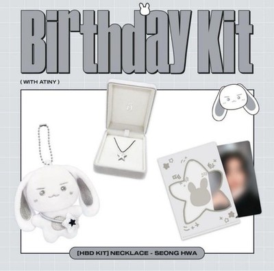 ATEEZ Seonghwa 2024 Birthday MD FULL SET Necklace & Case & Plush