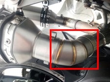 Per Ducati Monster 1100 696 795 796 Tubo Collegamento Scarico Punta Marmitta Medio 51mm