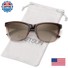 MEETSUN Polarized Sunglasses for Women Men Classic Retro Designer Style Ombre B