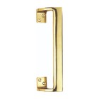 Dale Hardware Cranked Pull Door Handle 229mm - Polished Brass - Screws Inc.