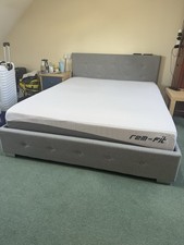 King Size Ottoman Storage Bed & REM-FIT Mattress - Great Condition Slightly Used