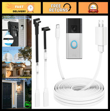 16.4ft Charger Cable for Ring Doorbell 2nd Gen, L-Shaped Connector, Weatherproof