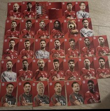 32 x Autogrammkarten Satz FC Bayern München 2018  Original Signiert Neu 18/19