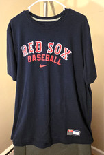 Boston Red Sox MLB Nike Classic Blue Red Sox Baseball 2XL T-Shirt