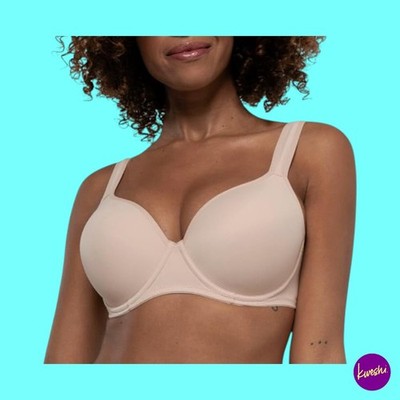 Dorina Damen T-Shirt BH, Moulded Rachel Everyday, Nude, UK 42C | EU 95C