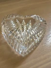 VINTAGE WATERFORD CRYSTAL HEART RIBBED DESIGN