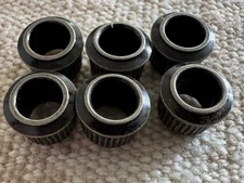 NEW StewMac 3/8" Conversion Guitar Tuner Bushings Round Relic Nickel - Set of 6