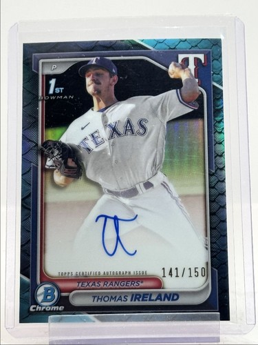 THOMAS IRELAND 2024 BOWMAN CHROME 1ST BLUE REPTILIAN AUTO /150 Q0653