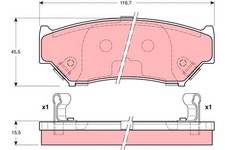 FRONT BRAKE PAD SET DISC BRAKE FITS: SUZUKI VITARA / SIDEKICK 1.6 I 16V ALL-W