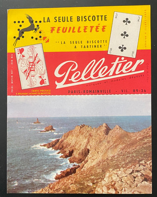 WERBETRINK '' BLÄTTERKEKSE - PELLETIER POINTE DU RAZ ''