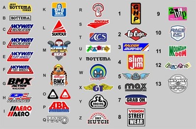 Old School BMX Decals x2 - Hutch VDC CW Racing - 2 Decals aus dem Bild auswählen