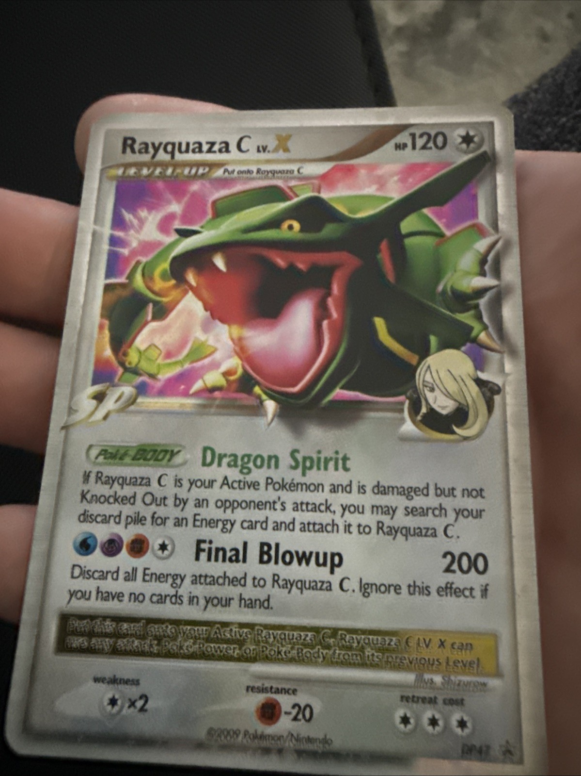 Pokémon TCG Rayquaza C LV.X DP47 DP Black Star Promo Holo 2009 English HP 120