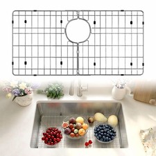 26x14" Stainless Steel Grid for Single Bowl Kitchen Sink, Rear Drain, Detachable
