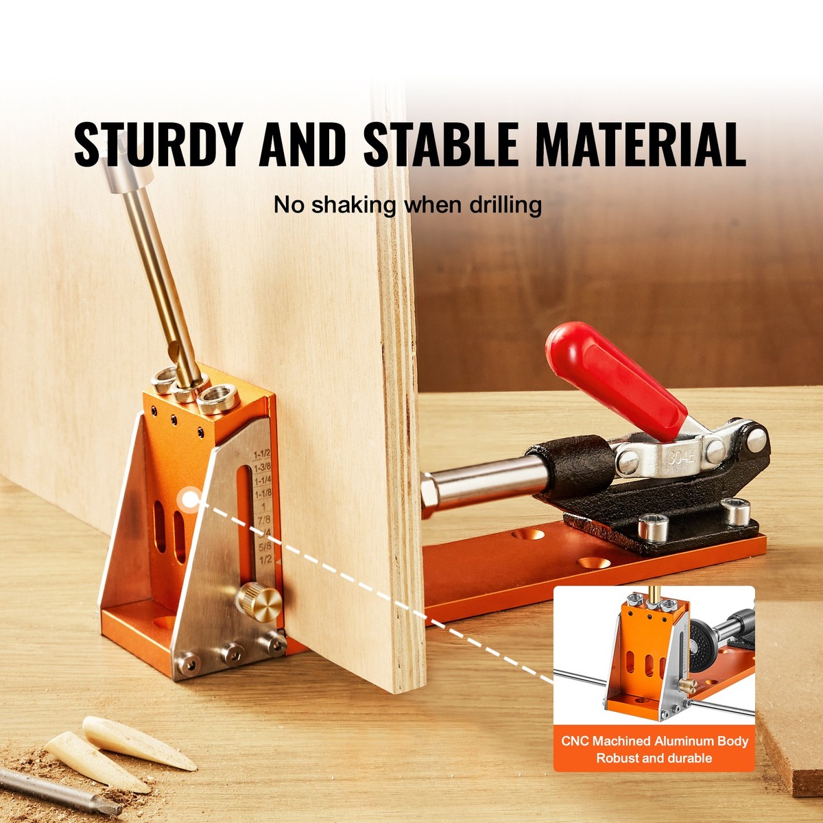 Pocket Hole Jig Kit Carpentry Joinery Woodworking System