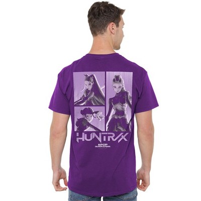★激レア UNDERCOVER Demon-Hand Tee purple M K-Pop Demon Hunters - Huntrix Huntr/X Band Grid (Back Print T