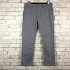 J.CREW NEW Men's Gray White Oxford 484 Slim-Fit Tech Pant W 31 L 30 BX185