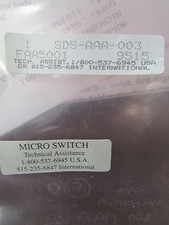 HONEYWELL MICRO SWITCH SDS AAA 003 FAA5001 9515