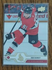 Ron Hainsey (Senators) 2019-20 Upper Deck hockey UD EXCLUSIVES (only 100 made)