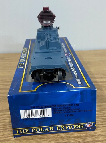 LIONEL 6-37090 THE POLAR EXPRESS SEARCHLIGHT OPERATING CAR TOY TRAIN O GAUGE - Picture 3 of 5