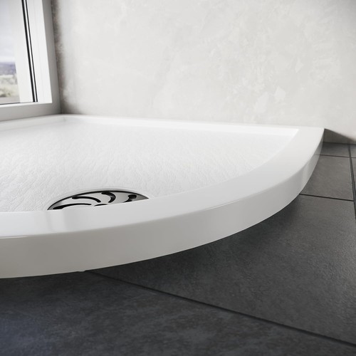 Quadrant Shower Tray 900x900x40mm SMC Aerospace Material Stone-textured Surface - 第 6/8 張圖片