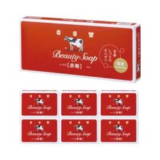 Jabón Belleza Marca Vaca Japón Caja Roja 6 Barras Hidratante Hidratante Leche Jabón