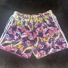 Adidas Swim Trunks Shorts Mens XL Three Stripe Mesh Lining Nice B4