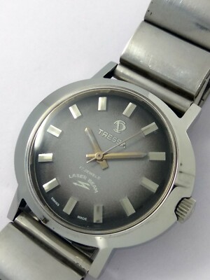 Tressa Laser beam 17 winding Men's Watch*Grey dial, Retro