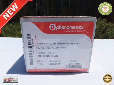 Strata X A-33 Polymeric SPE Strong Anion 30mg / 96 Well Plates 8E-S123-TGB - NEW