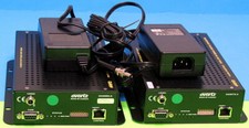 EVERTZ 2430 2430TX-2 2430RX-2 Dual DVI Extender Local/Remote Pair w/ AC ADAPTER