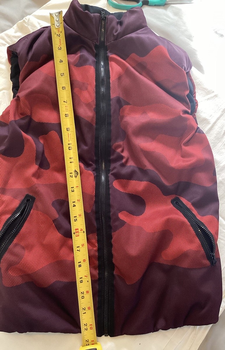 Ultracor Women's Red Camo Sleeveless Puffer Vest ~ Size: S (ROPA