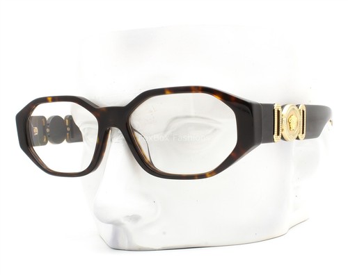 Gafas Versace MOD 3320U 108 Marrón Habana Oro Logo 56-16-145 con estuche