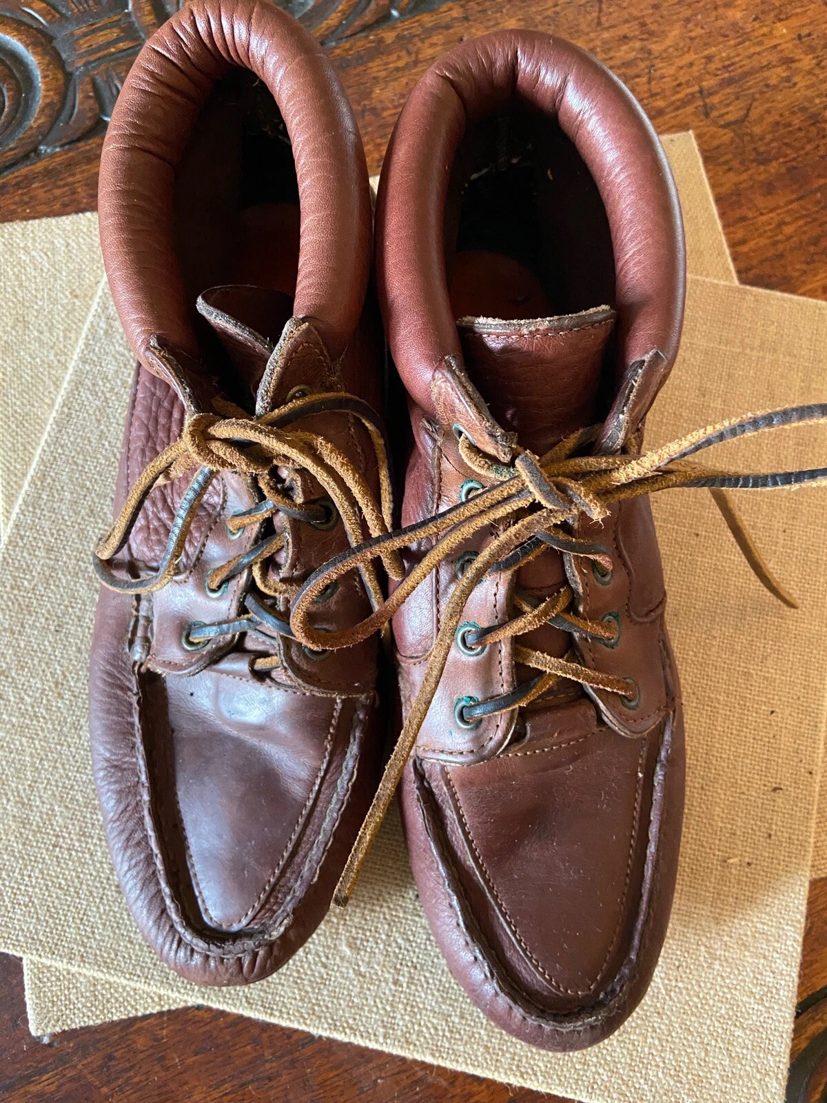 Stivaletti alti Timberland in pelle marrone taglia 10 M