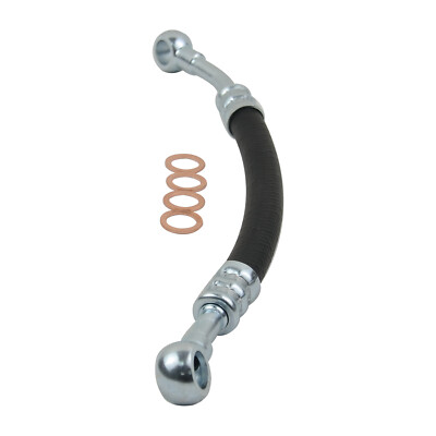 Ölschlauch Ölleitung Öl Filter Schlauch+4 Rings für BMW 3ER E46 320i 328i 330xi