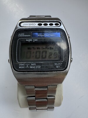 VINTAGE 1970 Quarzo Seiko SOLAR LCD A156-5000 Japan | eBay
