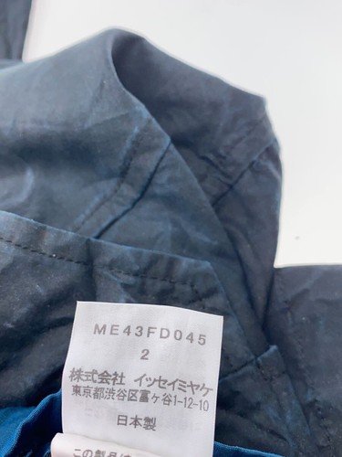 ISSEY MIYAKE Men Jacket Size2/Polyester/Blk/Me43Fd045 Men #D1012B - Picture 4 of 6