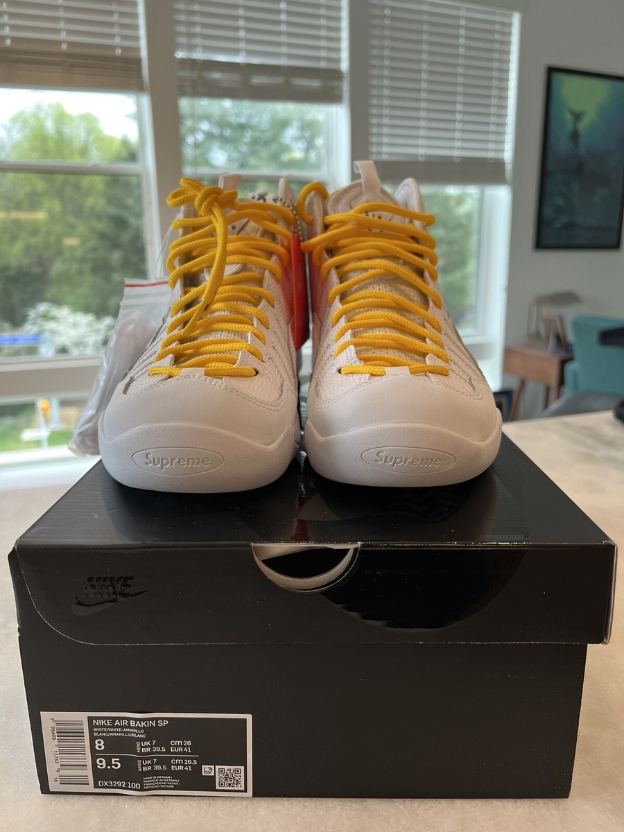 Size US 8 - Supreme x Nike Air Bakin White NYC DS | eBay