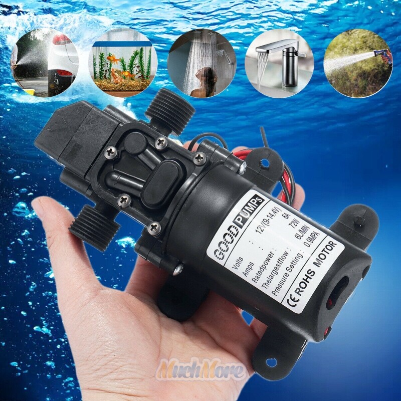 12V Marine Automatic Self Priming Water Pressure Diaphragm Pump Boat/Caravan/RV