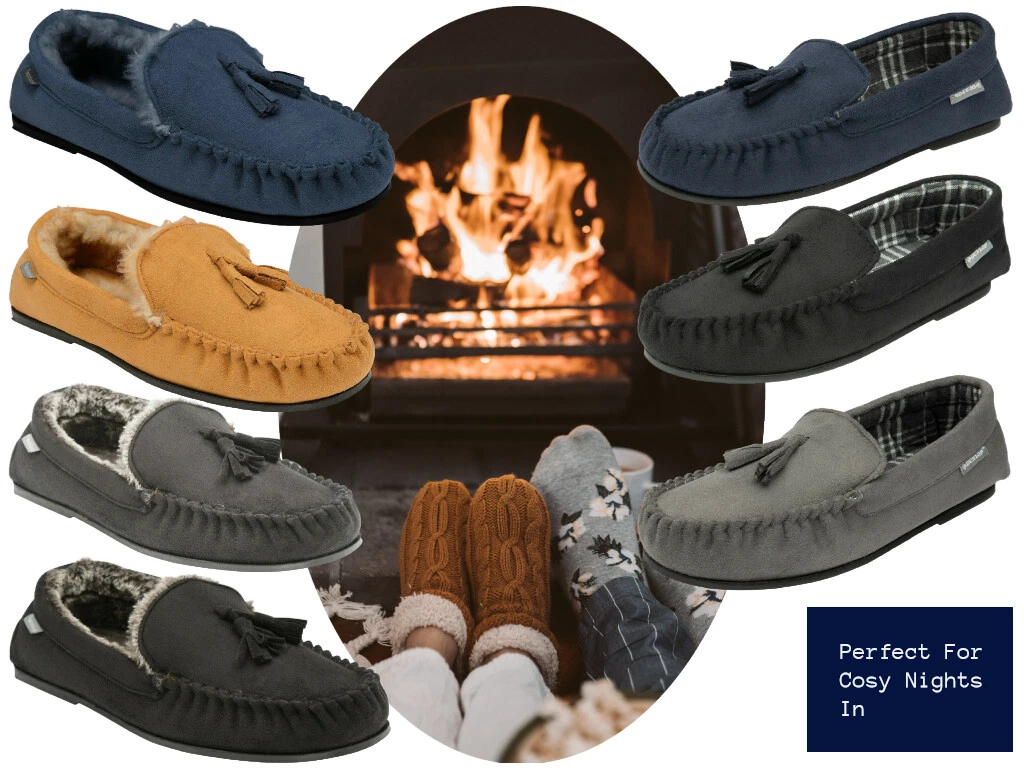 Dunlop moccasin slippers clearance