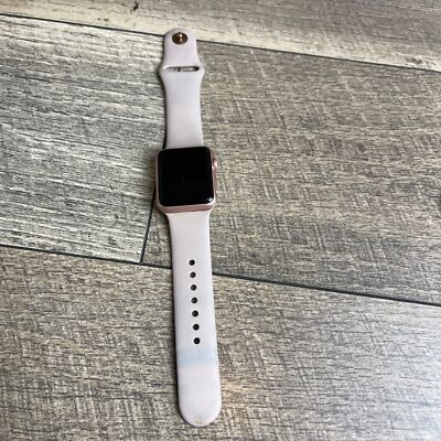 Apple Watch Sport 1st Gen Series 7000 Smartwatch Pink Strap 38mm Aluminum Case