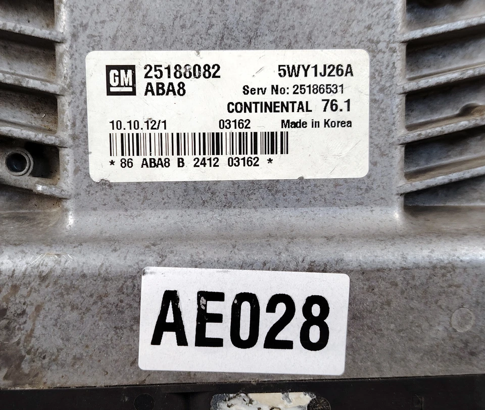 CHEVROLET CRUZE HOLDEN GM DAEWOO 1.8 2009 ECM ECU ENGINE CONTROL MODULE 25188082 - Image 3 of 4